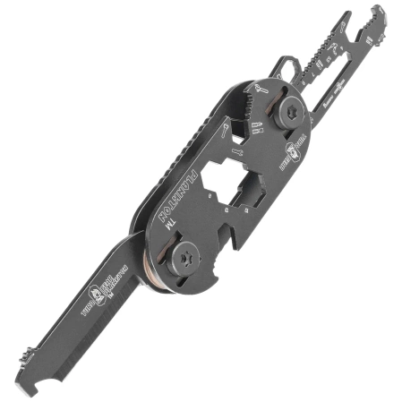 MultiTool Turq Gear Plankton Set (Tool No.1, 2, 3 , 4, 5, Clips, T-25 Torx Bits, System-M srew set, washers) Cerakote Graphite Black Stainless Steel