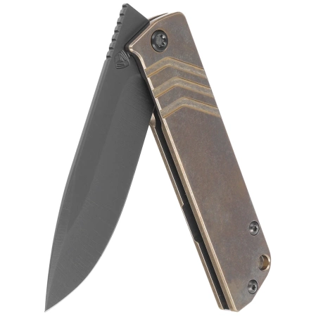 Medford The Antik Drop Point, Bronze Titanium, Black HW, DLC Clip, Black DLC S45VN (MK2114PD-36A1-TPCP-BN)