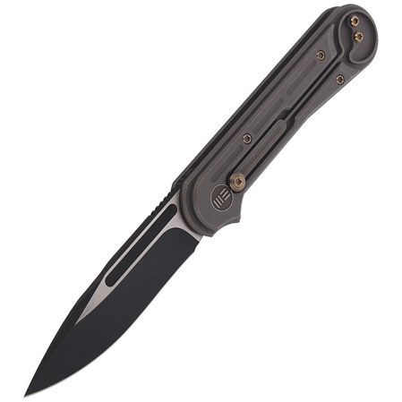 WE Knife Double Helix Gray Titanium, Black Stonewashed CPM S35VN (815E)