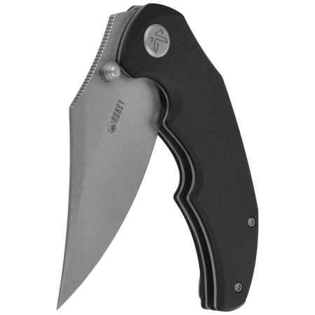 Nóż składany Kubey Ceto Black G10, Stonewashed 14C28N (KU181A)
