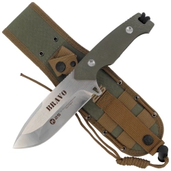 K25 Bravo Knife Green G10, Satin/Brushed 7Cr17Mov (32260)