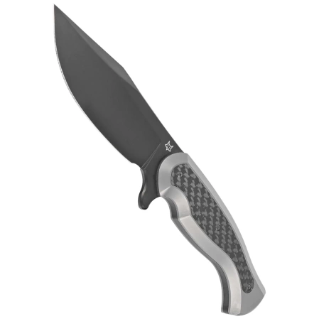 Nóż Fox Eastwood Tiger Bead Blasted Titanium/Carbon Fiber, Black PVD Elmax by Gudy Van Poppel (FX-106 TICF)