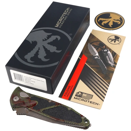 Microtech Socom Elite Auto S/E Signature Automatic Knife Outbreak Aluminium, Outbreak M390MK by Tony Marfione (160A-1OBSS)