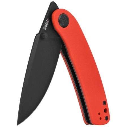 Kubey Momentum Knife Red G10, Blackwashed D2 by Sherif Manganas (KU344P)