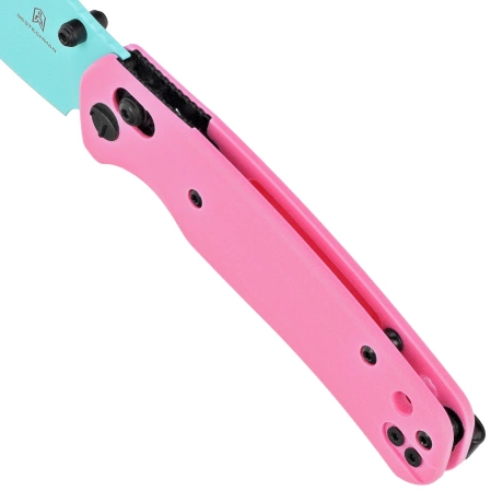Nóż składany Bestechman Cicada's Wing Pink G10, Blue 10Cr15MoV (BMK06E)