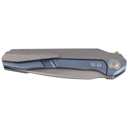 Nóż składany Bestech Wet Nellie Blue/Grey Titanium, Fine Stonewashed MagnaCut by Kombou (BT2505A)