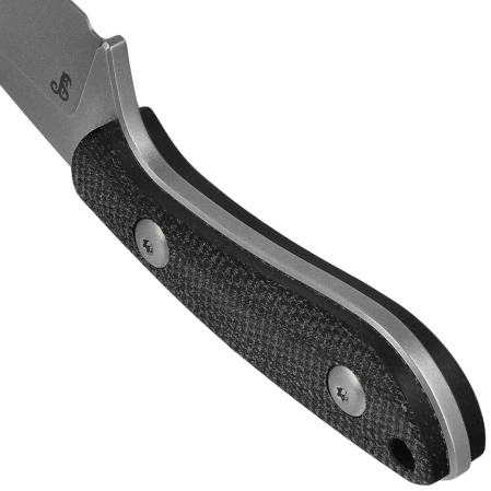 Kubey Bloom Knife Black Coarse Micarta, Beadblasted 14C28N by Scott Halpern (KU411A)