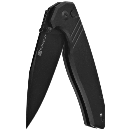 Nóż składany Sencut Selkyris Black Aluminium, Black D2 (S25068-1)