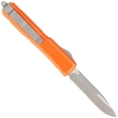 Microtech Ultratech S/E OTF Knife Distressed Orange Aluminum, Apocalyptic P/S M390 by Tony Marfione (121-11DOR)