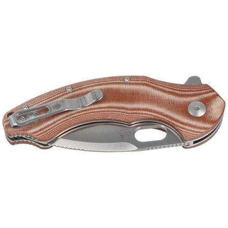 Nóż składany Kizer Roach XL Brown Norplex UltreX™ Micarta, Satin 14C28N by Matt Degnan (V4477BDA1)