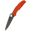 Spyderco Endura 4 FRN Orange Full Flat Plain Knife (C10FPOR)
