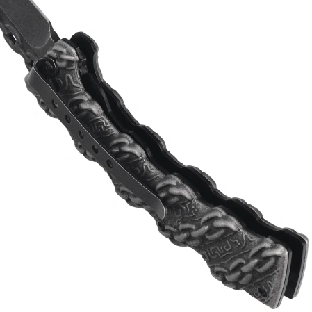 Nóż składany Third Decor Habitat N121 Stone-Polished Steel Chain-Like Design Steel, Stone-Polished Steel Chain-Like Design 420 (TH-N121)