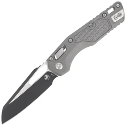 Microtech MSI S/E Knife Natural Clear Frag Aluminum, Black M390MK by Tony Marfione (210-1FRNC)