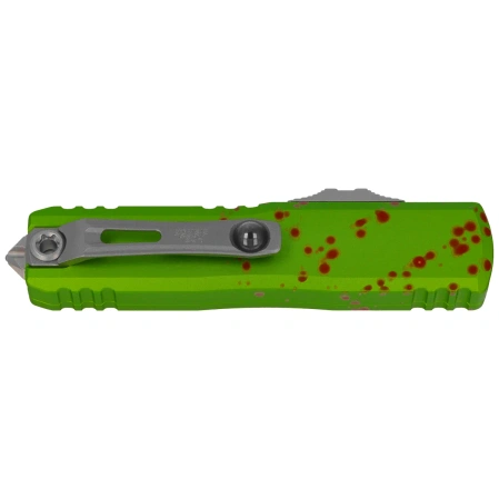 Nóż automatyczny OTF Microtech UTX-85 Gen IV D/E Zombie-Tech Aluminium, Stonewashed M390MK by Tony Marfione (12324-10Z)