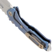 Nóż składany Medford Praetorian T DP Blue Titanium, Bronze HW/Clip, Tumbled S45VN by Greg Medford
