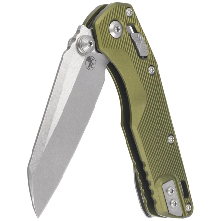 Nóż składany Microtech MSI Mini Ram-Lok S/E Fluted OD Green Aluminium, Stonewashed M390MK by Tony Marfione (210M-10FLOD)