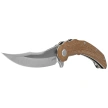 Nóż składany Kubey Crest Brown Micarta, Satin 14C28N by Yuze Zhong (KU346D)