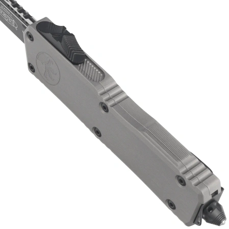 Microtech Scarab II Gen III Executive T/E OTF Knife Natural Clear Aluminum, Black M390MK by Tony Marfione (1177-1NC)