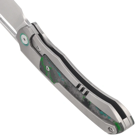 Nóż składany Remette Orca Gray Titanium/Kelp Bed CamoCarbon, Pearlescent M390 (ORCAKD)