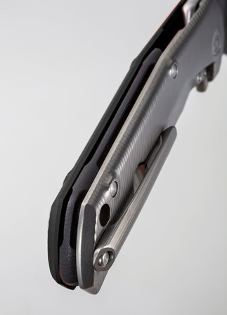 LionSteel T.R.E. G10 Black / Stone Washed Blade (TRE GBK)