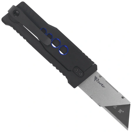 Reate EXO-U Utility Knife Black-Blue Speedhole Aluminium, Stainless Steel (EXO-U SBK.BL)