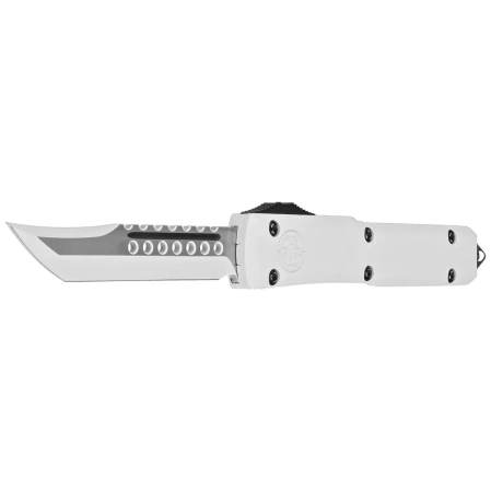 Microtech Ultratech Storm Trooper Hellhound/Warhound OTF Knives Set Signature White Aluminum, White M390 by Tony Marfione (119-1SETSTDS)