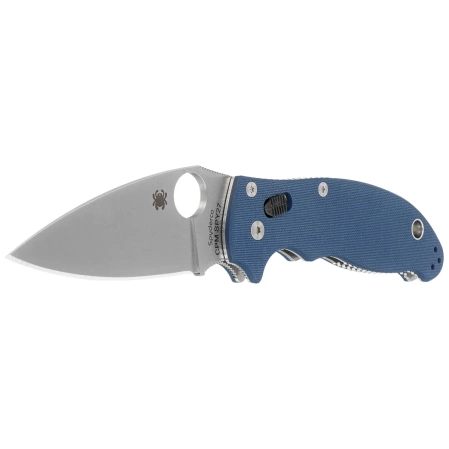 Spyderco Manix 2 Cobalt Blue G10, Satin CPM SPY27 by Eric Glesser (C101GPCBL2)