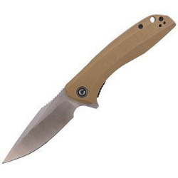 CIVIVI Knife Baklash Stonewashed Brass, Satin Finish (C801J)