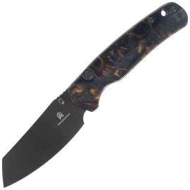 Nóż składany Bestechman Cicada's Wing-TL Brown Resin, Black PVD 10Cr15CoMoV (BMK24-R-4)