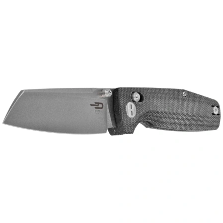 Bestech Slasher Black Micarta, Stonewashed D2 Knife (BG56A-1)