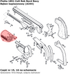 Cylinder fot Pietta 1851 Colt Reb Nord Navy .36 (A344)