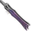 Martinez Albainox Balisong Knife 3D Purple Steel, 3D Pattern 3Cr13Mov (02256)