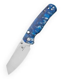 Nóż składany Bestechman Cicada's Wing-TL Blue Resin, Satin 10Cr15CoMoV (BMK24-R-2)