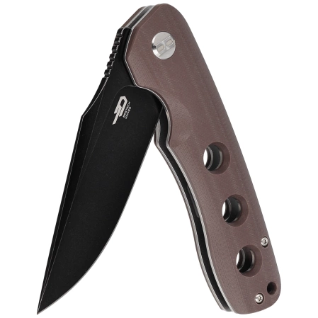 Nóż składany Bestech Arctic Brown G10, Black Stonewashed D2 (BG33D-2)