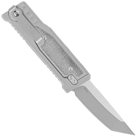 Reate Knife Mini EXO OTF Gravity T/E Bead Blasted Titanium/Black Micarta, Stonewashed CPM 3V