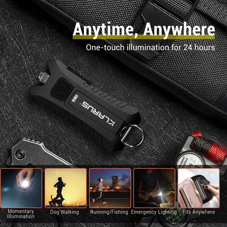 Klarus Mi2 Black, 40lm, Li-ion Battery / 120mAh, USB Keychain Light (Mi2 BLACK)