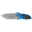 Microtech Socom Elite T/E-M Knife Blue Aluminum, Stonewashed M390 by Tony Marfione (161-10BL)