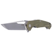 Kubey Knife Dugu Green G10, Stonewashed D2 (KU210B-1)