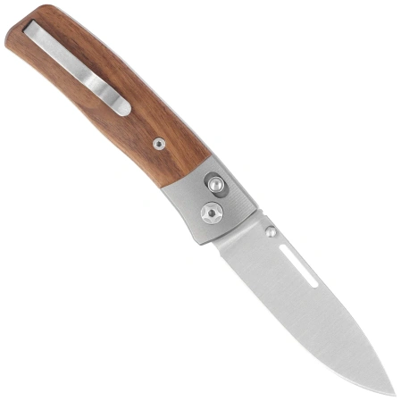LionSteel NiNi Knife Titanium Bolsters / Santos Wood, Satin M390 by Gianni Pauletta (NN2 ST)