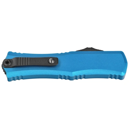 Nóż automatyczny OTF Microtech Hera II Mini D/E Blue Aluminium, Black M390MK by Tony and Sean Marfione (1702M-1BL)