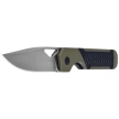 Kizer Mini Militaw Knife Black-Green G10, Satin Nitro-V by Jonathan Styles (V3634SA6)