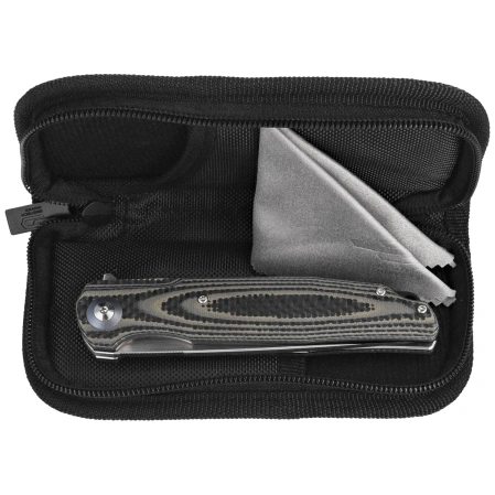 Nóż składany Bestech Ascot Beige Carbon Fiber/G10, Satin D2 (BG19B)