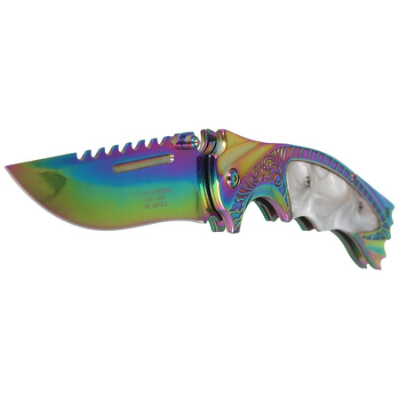 Herbertz CJH Rainbow Titanium/Pearl Knife, Rainbow Titanium 3Cr13MoV (567312 - ART000136)