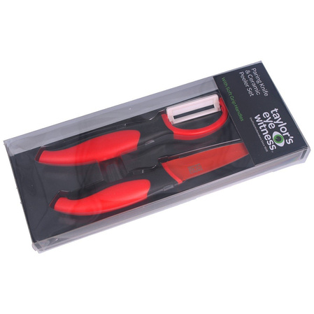 Taylor's Eye Knife Peeler and Peeler Red Set (377800)