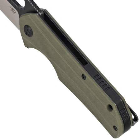 Nóż składany Bestech Operator Green G10, Satin/Black D2 (BG36C)