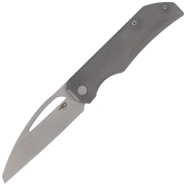 Bestech Taipan Knife Dark Gray Titanium, Dark Bead Blast Stonewashed MagnaCut by James Lowe (BT2503F)