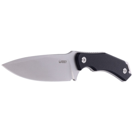 Kubey Knife Orthodox, Black G10, Bead Blasted 14C28N by Alexander Popoldnev (KU2108A)