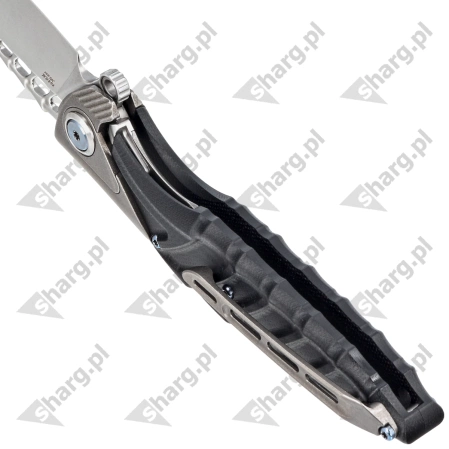 Nóż składany RikeKnife Thor 7 Integral Titanium/Black G10, Satin 154CM (RK-THOR7-B)