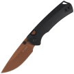 Kizer T1 BD Knife Black Titanium, Sunset Metal PVD / Stonewashed Elmax by Uli Hennicke (Ki3490.2BDA2)
