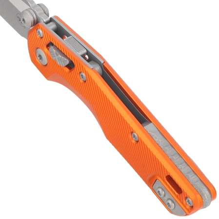 Microtech MSI Ram-Lok Mini S/E Knife Orange Fluted Aluminium, Apocalyptic M390MK by Tony Marfione (210M-10APFLOR)
